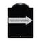 Signmission Visitor Parking With Right Arrow Heavy-Gauge Aluminum Architectural Sign, 24" x 18", BS-1824-24376 A-DES-BS-1824-24376 - alternate 1